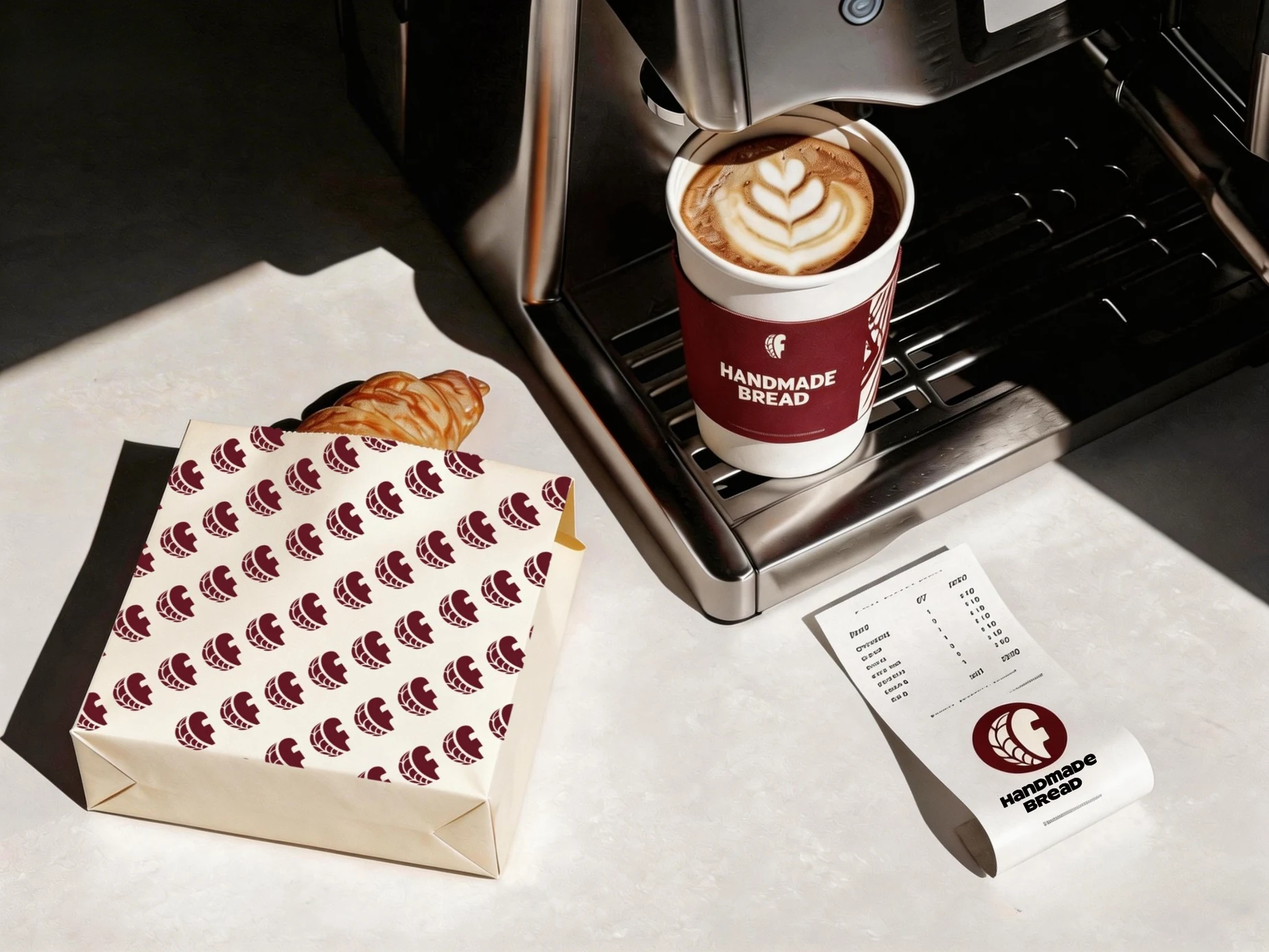 Coffee, croissant & packaging / 咖啡与包装